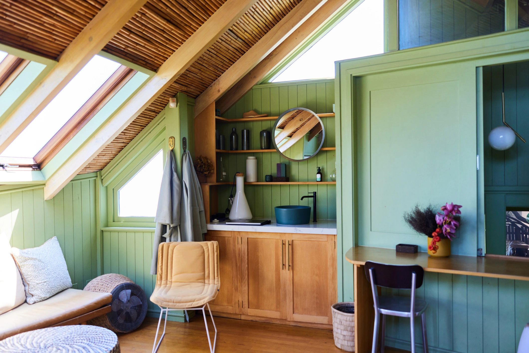 Bright living space representing fall-prevention improvements